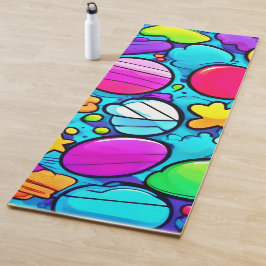 Esterilla De Yoga Vibrante Resumen Candyland