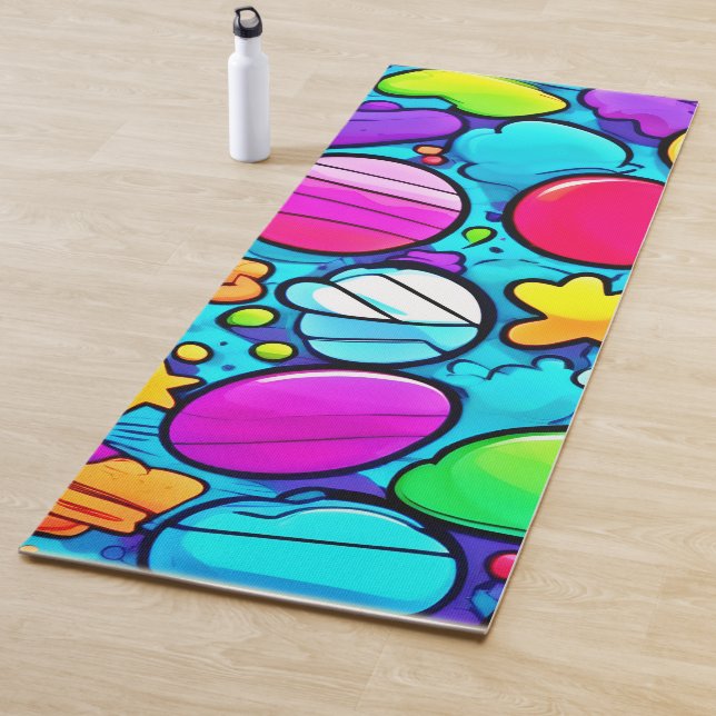 Esterilla De Yoga Vibrante Resumen Candyland (In situ)
