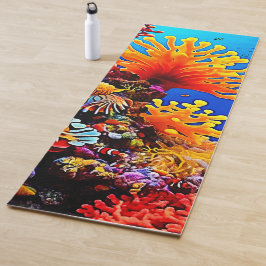 Esterilla De Yoga Vida submarina colorida del océano