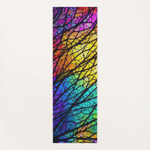 Esterilla De Yoga Vidrio con manchas de arcoiris