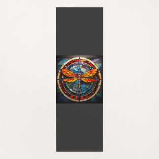 Esterilla De Yoga vidrio manchado de libélula