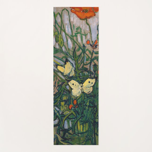 Esterilla De Yoga Vincent van Gogh - Mariposas y Papas (Anverso)