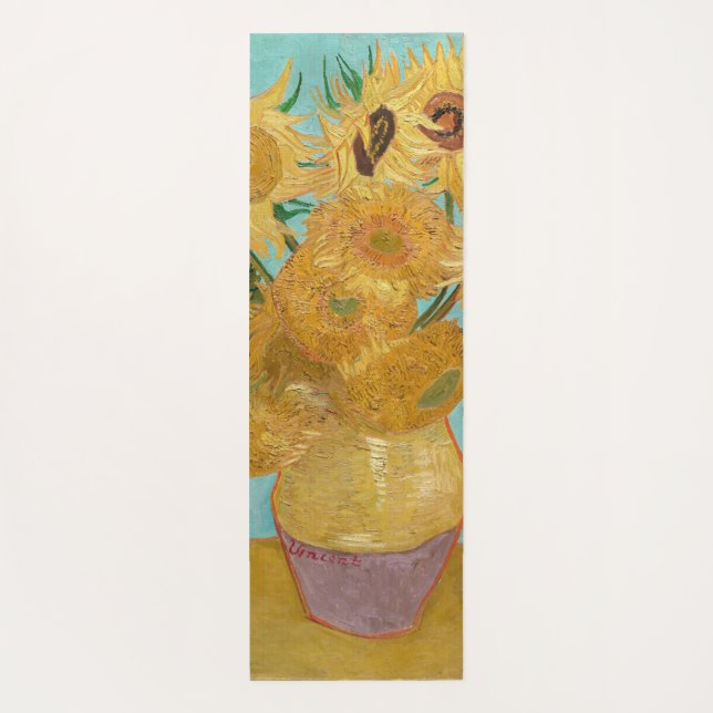 Esterilla De Yoga Vincent Van Gogh - Vase con doce girasoles (Reverso)