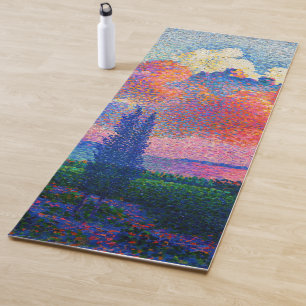 Esterilla De Yoga Vintage La pintura de la nube rosa (1896)