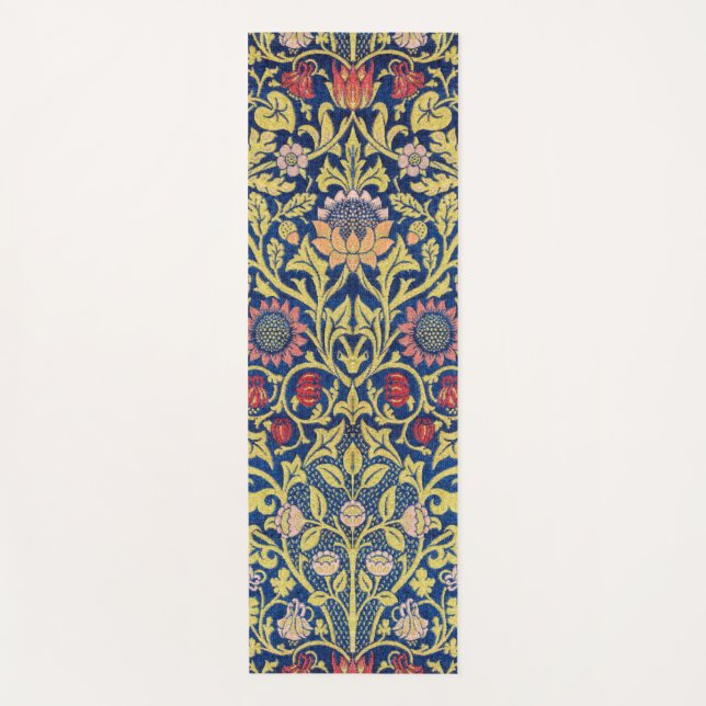Esterilla De Yoga Violet y Columbine, William Morris (Anverso)