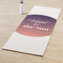 Esterilla De Yoga Violeta y el mate de yoga Sun