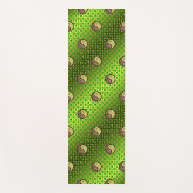 Esterilla De Yoga Virgo y Dragón Metalizado (Anverso)