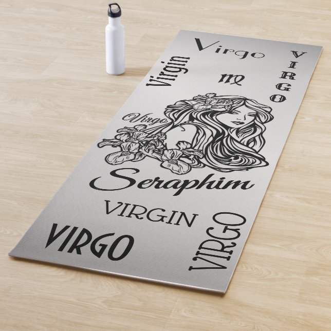 Esterilla De Yoga Virgo Zodiac Silver personalizado (In situ)