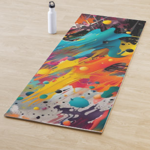 Esterilla De Yoga Vivid Chaos Splash Graffiti