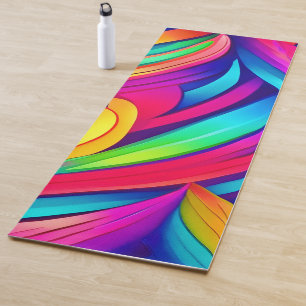 Esterilla De Yoga Vórtice del arcoiris psicodélico
