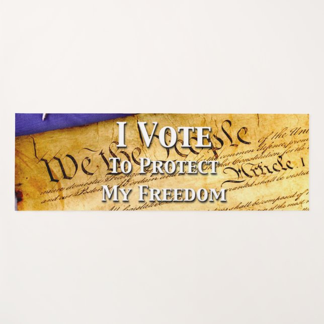 Esterilla De Yoga Voto Para Proteger Mi Libertad (Anverso (horizontal))