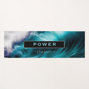 Esterilla De Yoga Wave oceánica Inspiradora de energía