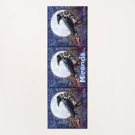 Esterilla De Yoga Whimsical Raven Moon Floral Personalizado