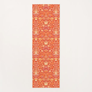 Esterilla De Yoga William Morris Hyacinth Print, Naranja mandarín