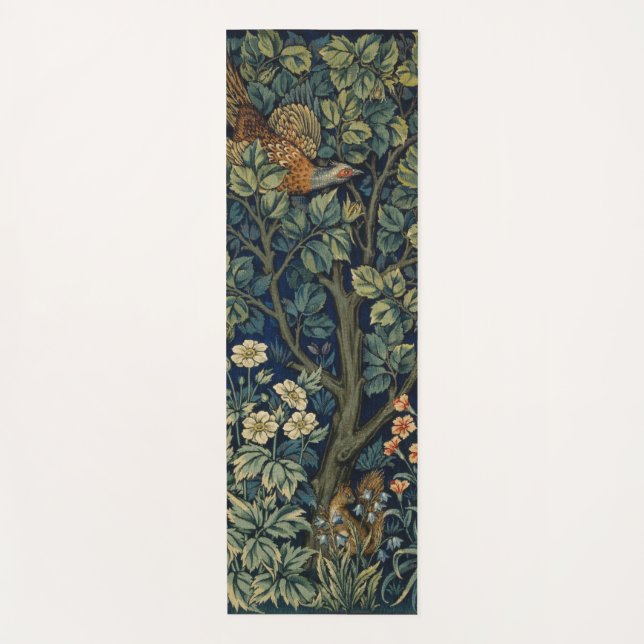 Esterilla De Yoga William Morris Pheasant Bird Tree Woodland (Anverso)