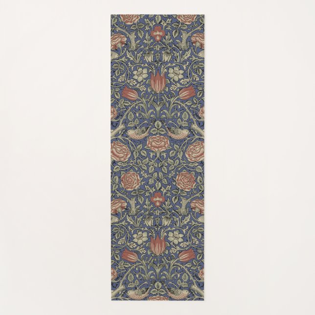 Esterilla De Yoga William Morris Tudor Rosa Wallpaper (Anverso)