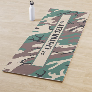 Esterilla De Yoga Woodland Camo con Personalizado Textos