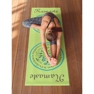 Esterilla De Yoga Yin Yang Olive Workout, Pilates y
