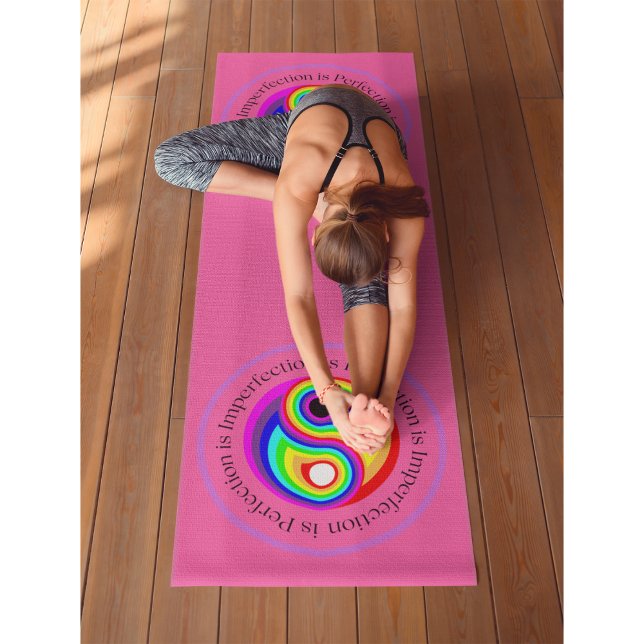 Esterilla De Yoga Yin Yang Rosa Workout, Pilates y (Yin Yang Rose Workout, Pilates and Yoga Mat)