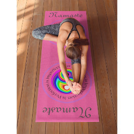 Esterilla De Yoga Yin Yang Rosa Workout, Pilates y