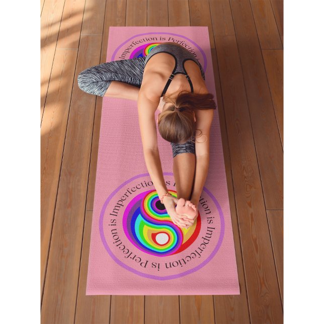 Esterilla De Yoga Yin Yang Taller Rosa, Pilates y (Yin Yang Pink Workout, Pilates and Yoga Mat)