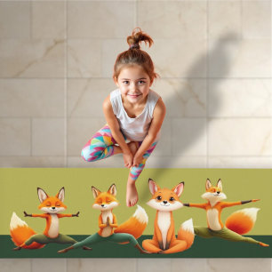 Esterilla De Yoga Yoga Foxes: Increíble agilidad y flexibilidad.