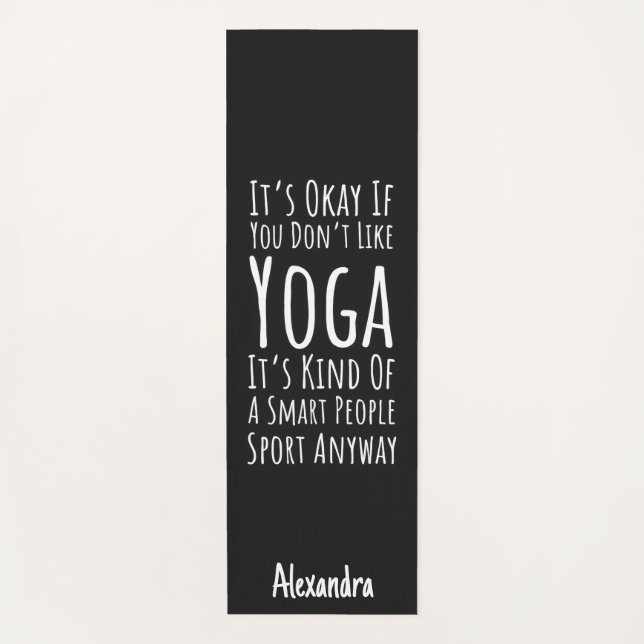 Esterilla De Yoga Yoga Gag Gifts Funny Humor Birthday Novelty Yogi (Anverso)