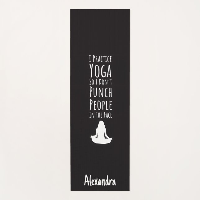 Esterilla De Yoga Yoga Gag Gifts Novelty Custom Personalized Funny  (Anverso)