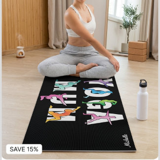 Esterilla De Yoga YOGA MAMÁ, personaliza la Alfombra de Yoga con tu 