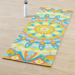 Esterilla De Yoga Yoga Mandala Brillante Verano Boho Ejercicio Fitne