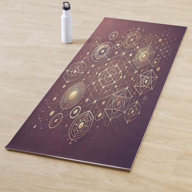 Esterilla De Yoga Yoga Mat: Diseño de gradiente de ciruelas profunda (In situ)