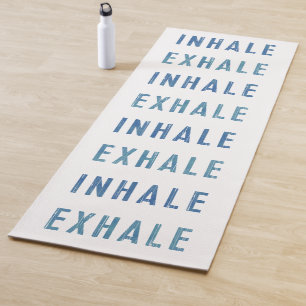 Esterilla De Yoga Yoga Mat, inhala, exhala, alivia cita