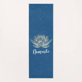 Esterilla De Yoga YOGA Meditación Reiki Instructor Blue & Gold Lotus