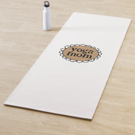 Esterilla De Yoga YOGA MOM personalizado con borde escalopado