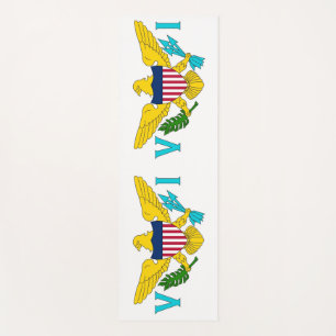 Esterilla De Yoga Yoga patriótico compite con bandera de las Islas V