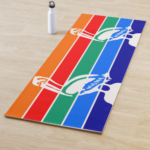 Esterilla De Yoga Yoga patriótico compite con bandera de San Petersb