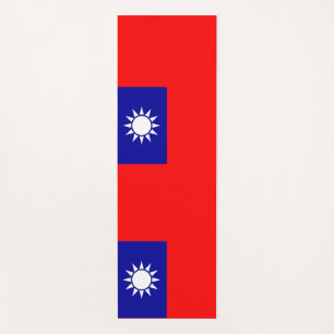 Esterilla De Yoga Yoga patriótico compite con bandera de Taiwán