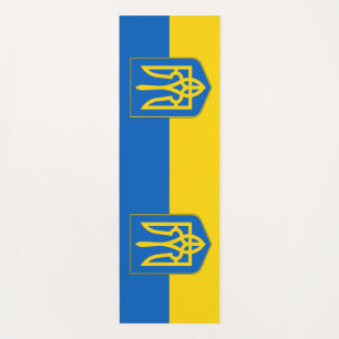 Esterilla De Yoga Yoga patriótico compite con bandera de Ucrania