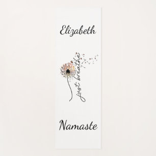 Esterilla De Yoga Yoga personalizado de mariposa de diente de león s