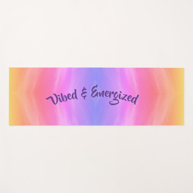 Esterilla De Yoga Yoga Vibed & Energizado (Anverso (horizontal))