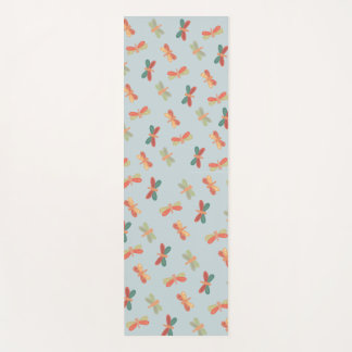 Esterilla De Yoga Yogamat met vrolijk dragonfly patroon.
