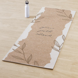 Esterilla De Yoga Your path ahead on a brown and white