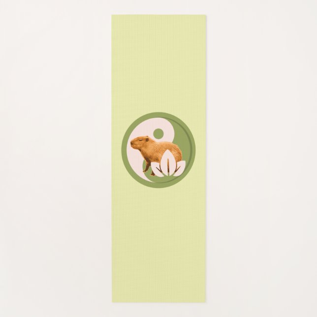 Esterilla De Yoga Zen Capybara Yin Yang (Anverso)