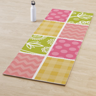 Esterilla De Yoga Zigzag, Chevron, Polka Dots, Gingham, Patchwork