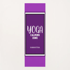 Esterilla De Yoga Zona de Yoga Calmante Violeta Blanco