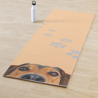Esterilla yoga con diseño de perro marrón