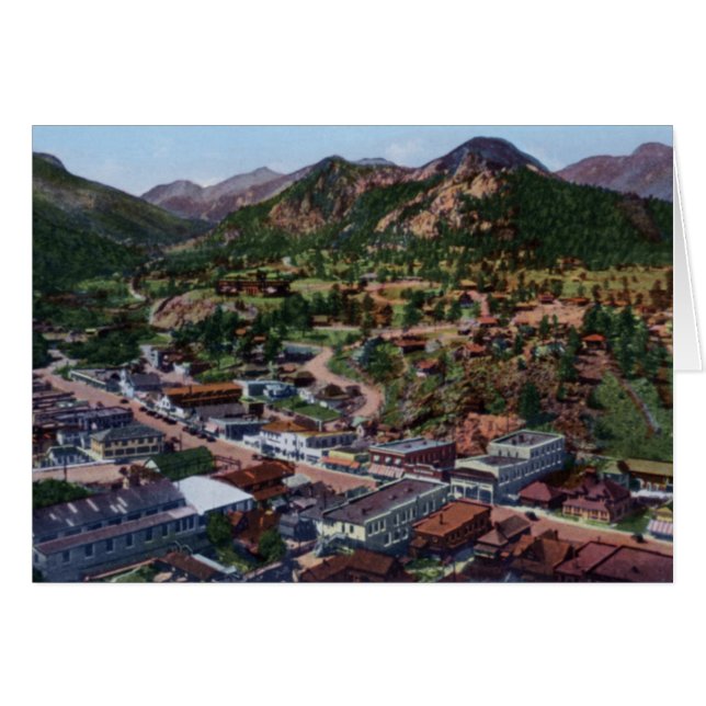 Estes Park Colorado Birdseye View (Anverso (Horizontal))