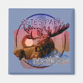 Estes Park Colorado, imán de alce rústico