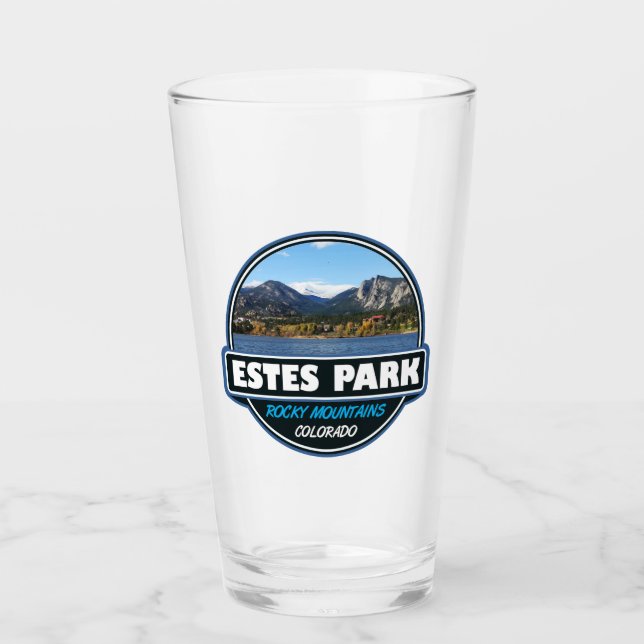 Estes Park Colorado Travel Art Emblem (Anverso)