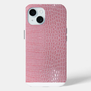 Estética de cuero de cocodrilo rosa